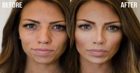 4 ways to Make Your Nose Look Smaller With Makeup (Contouring & Highlighting tutorial), Face Yoga and a new non-surgical way to make nose look smaller Highlight And Contour, Allure Beauty, Makeup Tip, Contour Makeup, Health And Beauty Tips, Fitness Beauty, All Things Beauty, Hair Skin, Beauty Secrets