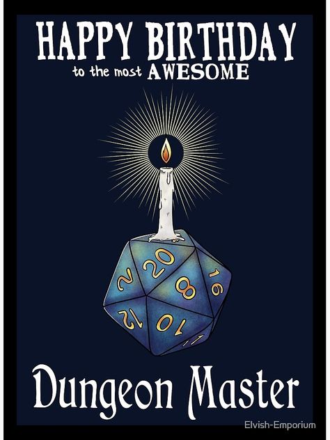 Dragon Birthday, Birthday Meme, Game Master, Birthday Cards Diy, Happy B Day, Happy Birthday Images, Dungeon Master, Birthday Images, Diy Birthday