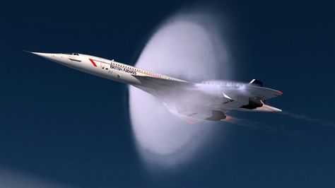 Concorde: "Through the Sound Barrier." Sound Barrier, Super Sonic, Passenger Aircraft, Jet Age, Virgin Atlantic, British Aircraft, P51 Mustang, Military Jets, Commercial Aircraft