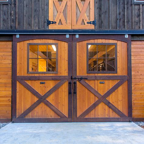 Arched Top Breezeway Sliding Barn Door | Barn Pros Barn Cupola, Open Shed, Barn Windows, Stall Fronts, Horse Barn Ideas Stables, Wood Horse, Dream Barn, Shed Roof, Horse Stalls