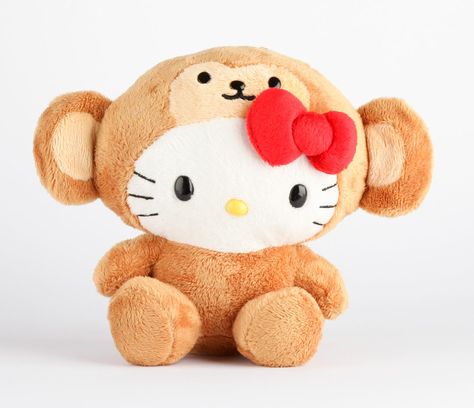 I don't have this one!! Hello Kitty Safari Plush: Monkey Monkey Sanrio, Hello Kitty Stuffed Animal, Monkey Pfp, Monkey Outfit, Kitty Stuffed Animal, Safari Monkey, Plush Monkey, Hello Kitty Toys, Helix Piercings