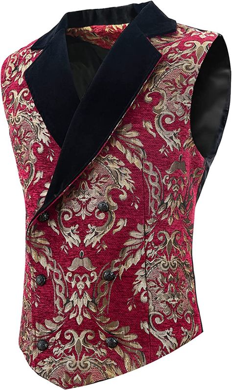 Aisigeren Men's steampunk Victorian Gothic Vest medieval waistcoat : Amazon.ca: Clothing, Shoes & Accessories Uniform Ideas, Hotel Uniform, Latest African Men Fashion, Steampunk Victorian, Concept Clothing, Vest Waistcoat, African Men Fashion, African Men, Men's Vest