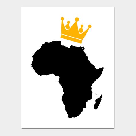 African King, Crown Tattoo, African Queen, Tv Shows, Crown, Art Print, Queen, Art Prints, Wall