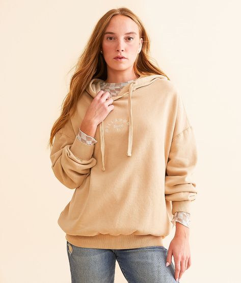 Billabong So Classic Hooded Sweatshirt - Women's Sweatshirts in Khaki | Buckle Women's Hoodie, Womens Sweatshirts Hoods, Printed Art, Beach Australia, Denim Jacket Men, Denim Jacket Women, Iconic Women, Sweater Sale, Womens Loungewear