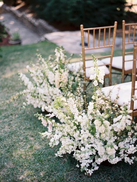 Delphinium Aisle Flowers, Faux Flowers Arrangements, Wedding Aisles, Ceremony Aisle, Wedding Ceremony Ideas, Aisle Flowers, Ceremony Design, Crazy In Love, Bouquet Flower