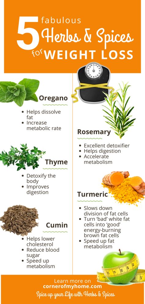 Best Herbs and Spices for Weight Loss Benefits Of Herbs, Home Remedies For Bronchitis, Cooking Herbs, Speed Up Metabolism, Kitchen Herbs, Help Digestion, Herbs For Health, Health Board, Herbs And Spices