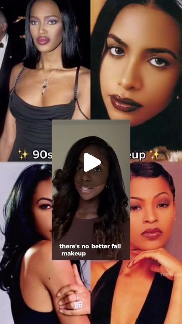 Melisza Mcpherson on Instagram: "Love a 90’s Glam 

#makeup #makeuptutorial #90sglam #blackgirlmakeup #darkskinmakeup" 90s Makeup Looks Black Women, 90s Makeup Look, 90s Glam, New Year's Makeup, 90s Makeup, Looks Black, Fall Makeup, Interesting Faces, Makeup Tutorial