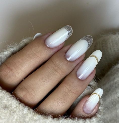 French Glass Nails Slim, French Glass Nails, Slim Nails, Fancy Nails Designs, French Glass, Bride Nails, Pretty Nail Art Designs, Nail Envy, Glass Nails