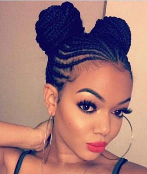 It Hairstyles, Hairstyles Outfits, Braid Styles For Girls, Cornrow Ponytail, Tail Hairstyle, Black Hair Updo Hairstyles, Feed In Braids Hairstyles, Hairstyles Black Women, Haute Hair