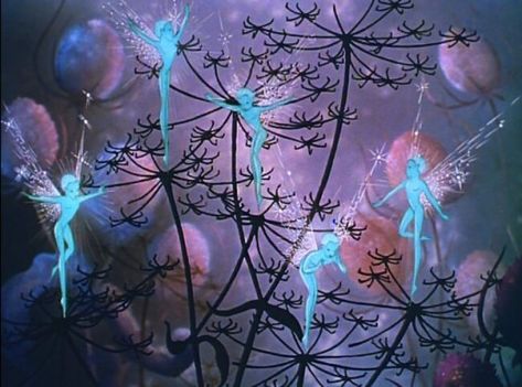 Fantasia (1940) - Illustrated Reference | HubPages Fairy Gif, Disney Nutcracker, Fairies Gif, Fantasia Disney, Old Disney, Fairytale Art, Fairy Art, Disney Animation, Disney Cartoons