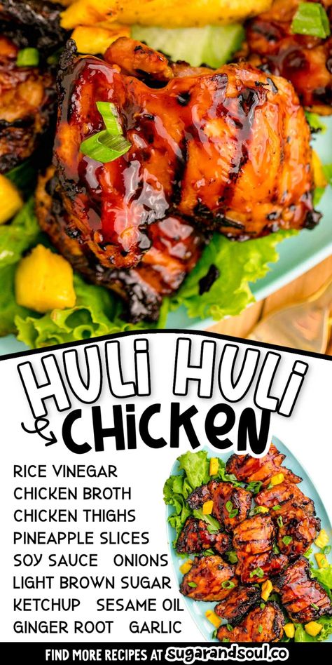 Chicken Marinates, Grilled Huli Huli Chicken, Soul Recipes, Huli Chicken, Huli Huli, Huli Huli Chicken, Vinegar Chicken, Grilled Recipes, Easy Dinner Options