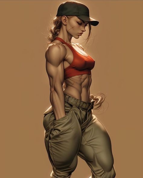 Fitness Art, Warrior Girl, Character Poses, Comics Girl, Muscle Girls, Female Character Design, Muscle Women, Gi Joe, Comic Character