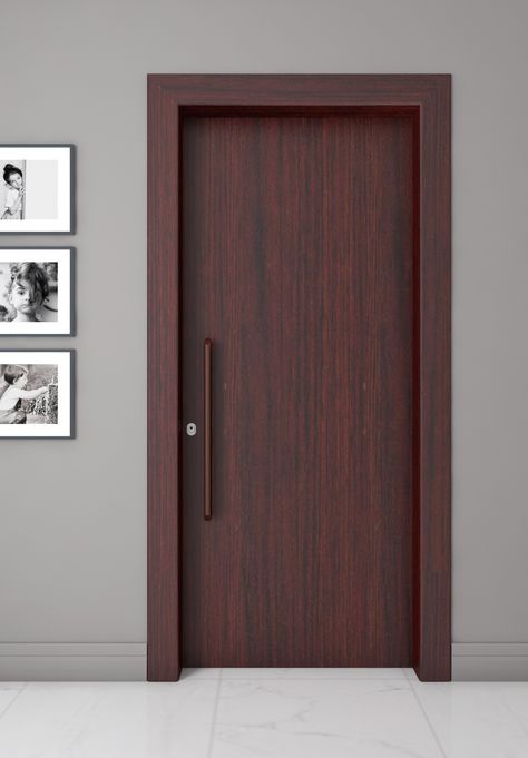 Our Elements Series of Doors celebrate the natural beauty of wood. Made with the Bendigo Ash Laminate, this door features a mix of brown and black streaks, adding a timeless and dramatic statement to your space. #duriandoors #doordesign #doorsandwindows #interiordesign #home Flush Door Design, Flush Door, Home Door Design, Bedroom Door Design, Flush Doors, Bathroom Door, Bedroom Door, Bathroom Doors, Bedroom Doors