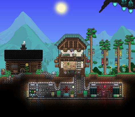 Nurses emergency medical station Terraria Nurse House, Starbound Building, Terraria Game, Terraria Tips, Terraria House Ideas, Terraria House Design, Terraria House, Terraria Builds, Gaming Stuff