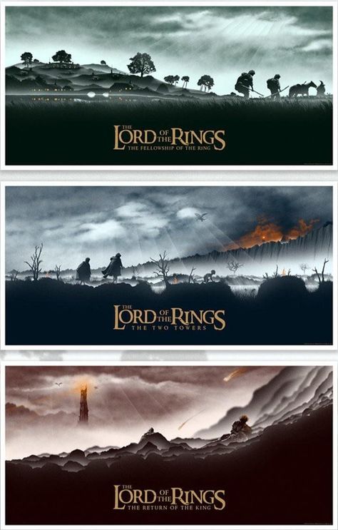 Lord Of The Rings Poster, Lotr Trilogy, Lord Of The Rings Trilogy, Best Movie Posters, Original Trilogy, Pop Culture Art, Star Wars Artwork, Foil Art, Age Of Ultron