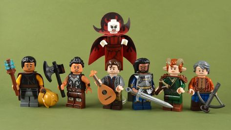 Lego Dungeons And Dragons, Lego Figbarf, Red Wizard, Medieval Lego, Lego Dnd, Lego Warhammer, Honor Among Thieves, Lego Dragon, Lego Knights