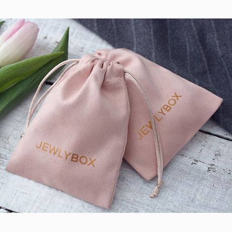 Custom Jewelry Packaging, Jewelry Packaging Bags, Suede Jewelry, Pink Flannel, Bags Pink, Personalized Logo, Wedding Favor Bags, Ruby Jewelry, Drawstring Bags