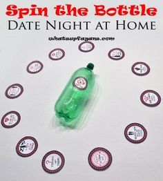 A Year Of Dates Gift, Year Of Dates Gift, A Year Of Dates, Date Night At Home, Date Month, Spin The Bottle, At Home Date, Dating Gifts, Cute Date Ideas