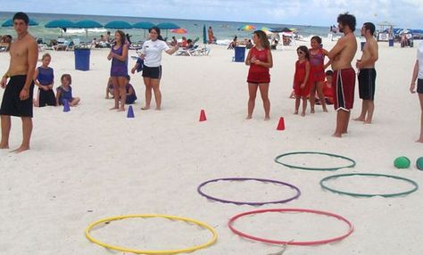 Beach Games Cheap Island Vacations, Dj Games, Fun Beach Games, Beach Party Games, Resort Activities, Lanai Island, Beach Week, Beach Play, Beach Games