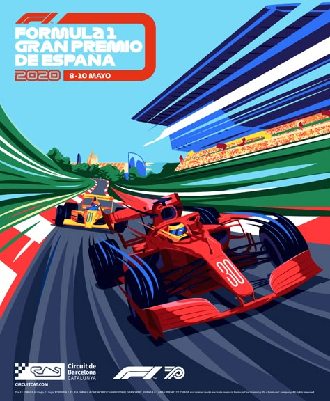 F1 Pop Art, International Outfits, F1 Poster Design, Auto Racing Art, Vintage Racing Poster, Grand Prix Posters, F1 2022, Motorsport Art, F1 Art