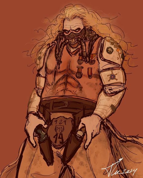 Immortan Joe Art, Immortan Joe, Diesel Punk, Mad Max Fury Road, Fury Road, Mad Max, Dieselpunk, Cyberpunk, Fan Art