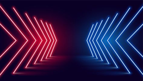 Neon light arrow direction in perspectiv... | Free Vector #Freepik #freevector #freeabstract #freearrow #freeline #freelight Neon Rouge, Arrow Line, Neon Azul, Neon Backgrounds, Church Stage Design, Line Light, Lit Wallpaper, Neon Wallpaper, Poster Background Design