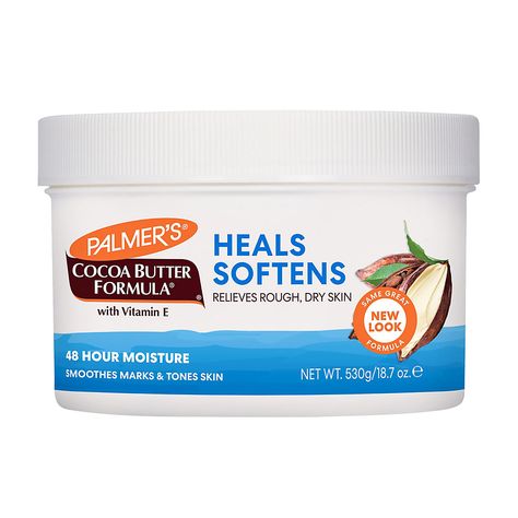 Rich, luxurious Palmer's Cocoa Butter Formula original solid provides deep hydration all over. This unique formula melts into skin, creating a protective barrier that locks in moisture.  Product Features:  * 24 hours of moisture * Relieves rough, dry skin and is suitable for eczema prone skin * Smoothes marks and tones skin * Includes vitamin E * Paraben and phthalate free * Includes 18.7 oz. of coco butter  (Model 681586) Product information is provided by the supplier and BJ’s does not represent or warrant the information is accurate or complete. Always consult the product’s labels, warnings, and instructions before use. Please see additional terms atbjs.com/termsofuse Coco Butter, Palmer's Cocoa Butter, Butter Brands, Pure Cocoa Butter, Palmers Cocoa Butter, Cocoa Butter Formula, Morning Skin Care Routine, Cocoa Seeds, Skin Therapy