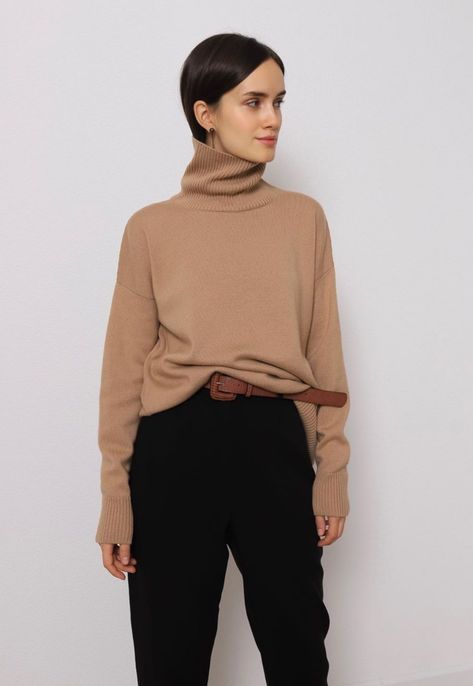 Camel Turtleneck Sweater Outfit, Camel Turtleneck Outfit, Turtleneck Sweater Outfit, Turtleneck Outfits, Canadian Fashion, Knit Sweater Outfit, Turtleneck Outfit, Turtleneck Sweaters, Sweater Outfit