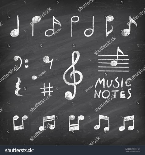 Music Chalkboard Art, Song Notes, Anniversary Scrapbook, Music Drawings, Music Symbols, Chalkboard Background, Chalk Drawings, Church Ideas, Chalkboard Art