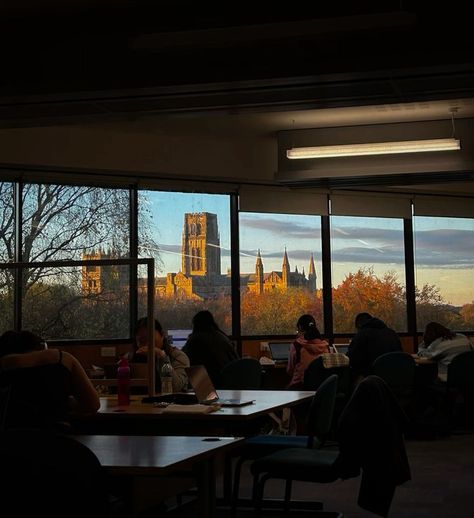 Durham University Library, University Library Study Aesthetic, Dark University Aesthetic, Autumn University Aesthetic, Fall University Aesthetic, Durham University Aesthetic, Durham Aesthetic, Uni Aesthetic Study, Dark Academia Studying