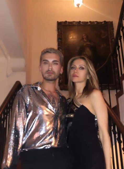 Bill Kaulitz And Natalie Franz, Natalie Franz, Tokyo Hotel, Tokyo Hotels, Bill Kaulitz, Tom Kaulitz, Tokio Hotel, Harry Potter Memes, Emo Boys