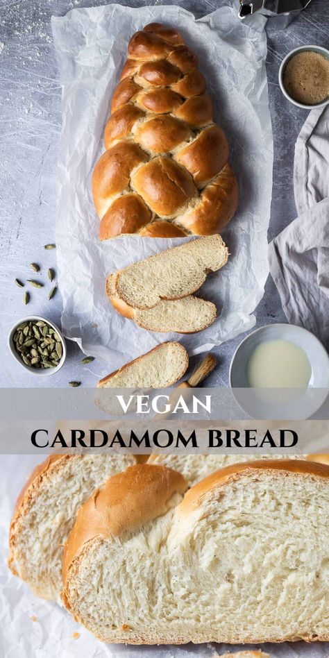 Cardamom Bread, Pinterest Collage, Vegan Bread Recipe, Vegan Bakery, Cholesterol Diet, Vegan Bread, Low Cholesterol, Bread Box, Bread And Pastries