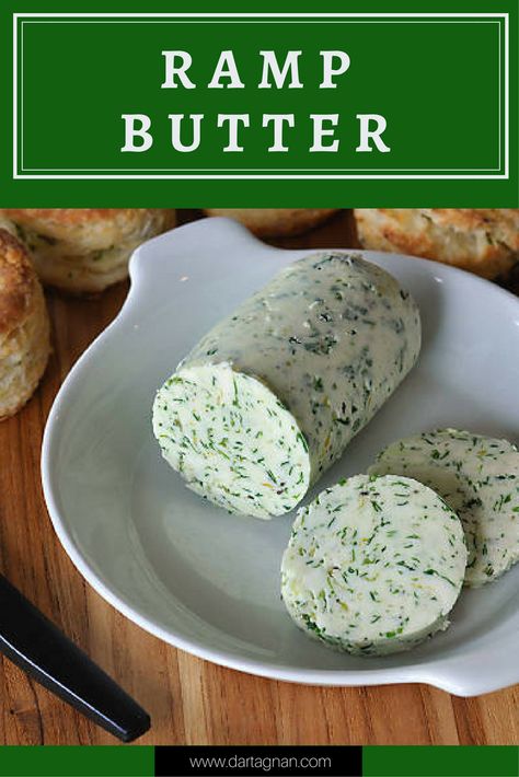 Ramp Butter Recipe, Keto Sauce, Cowboy Butter, Butter Recipes Homemade, Flavored Butters, Compound Butter Recipe, Butter Homemade, Keto Appetizers, Foraging Recipes