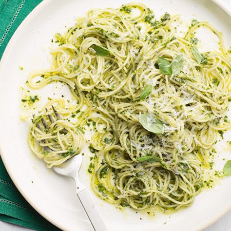 Angle Hair Pasta Recipes, Angel Hair Pasta Recipes, Pasta With Pesto, Tyler Florence, Valentines Baking, Angel Hair Pasta, Angel Hair, Pesto Recipe, Pesto Pasta