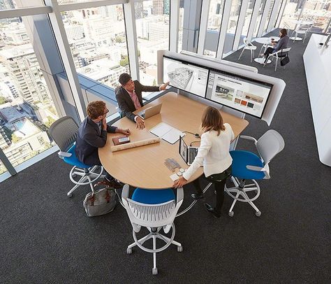 Office Collaboration Space, Meeting Room Design Office, Office Layout Plan, Open Office Design, Coworking Space Design, Creative Office Design, Meeting Office, Meeting Room Design, Group Meeting