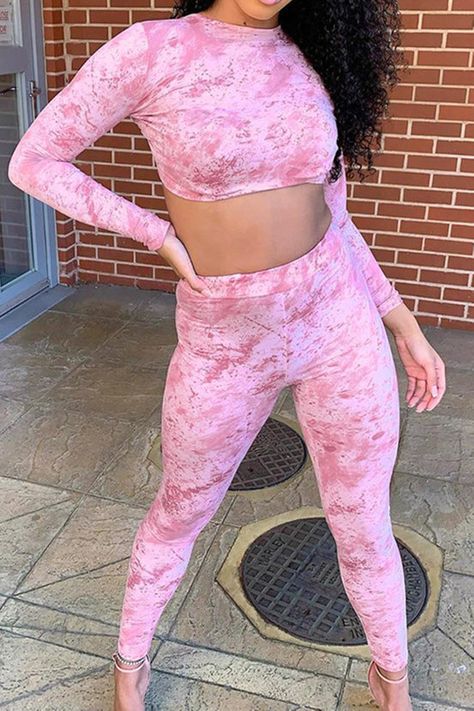 Black Waistcoat, Pink Two Piece, Lace Up Top, Two Piece Pants Set, Polyester Pants, Pink Tie, Pink Tie Dye, Casual Jumpsuit, Tracksuit Women