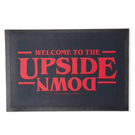 Stranger Things Welcome To The Upside Down Entrance Mat - IWOOT US Stranger Things Characters, Superman Wonder Woman, Stranger Things Aesthetic, Tech Toys, Lego Architecture, Colour Print, The Upside, Lego Friends, Entrance Mat