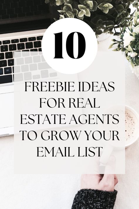 Lead magnets are a great way to build your email list as a real estate agent! If you're having trouble coming up with ideas of what to do, check out this FREE list of 10 freebie ideas you can do today to start growing your list as a real estate agent. Real Estate Freebies, Freebie Ideas, Lead Magnet Ideas, Magnet Ideas, Lead Magnet, Real Estate Agents, Email List, Estate Agents, For Real