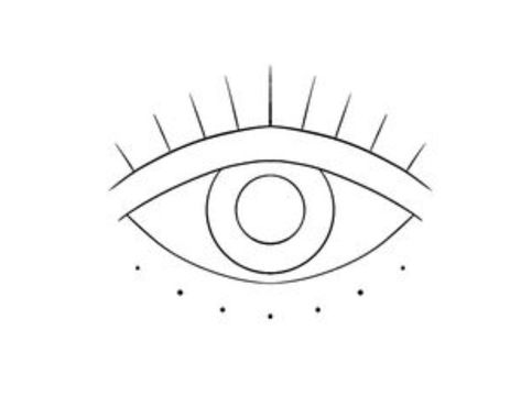 Eye Tattoo Minimal, Simple Eye Tattoo, Tattoo Eye, Evil Eye Tattoo, Finger Tattoo Designs, Small Girl Tattoos, Simple Eye, Mirror House, Cool Small Tattoos