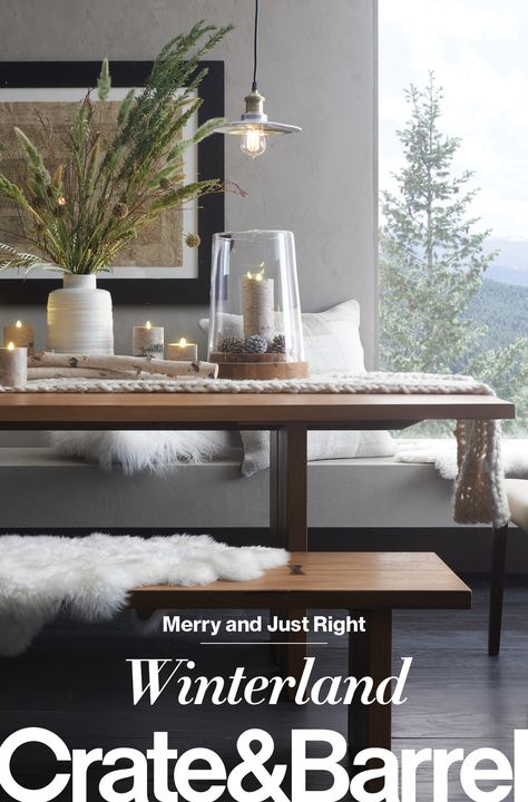 Find all you need to make this holiday season merry and just right at Crate and Barrel. Round Tables Dining, Christmas Dining Table Decorations, Dining Table Decorations, Christmas Dining Table Decor, Christmas Dining Table, Holiday Table Settings, Santa Figurines, Walnut Dining Table, Round Tables