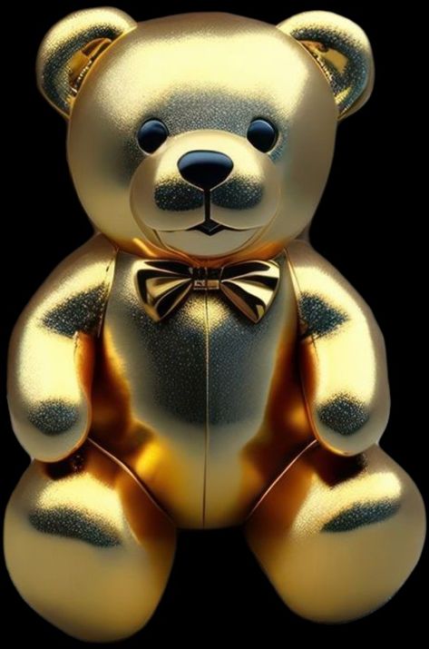 3d Wallpaper For Mobile, Gold Wallpaper, 3d Wallpaper, Animals Images, Cute Little Animals, Bears, Animals, Gold, Pins