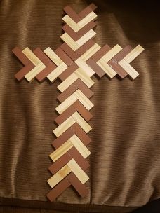 Groovy Crafts By Marissa - Jenga block cross $5 | Facebook Dt Jenga Block Crafts, Jenga Cross, Jenga Block Cross, Jenga Crafts Ideas, Jenga Block Crafts Diy, Groovy Crafts, Jenga Block Crafts, Cross Projects, Wooden Cross Crafts