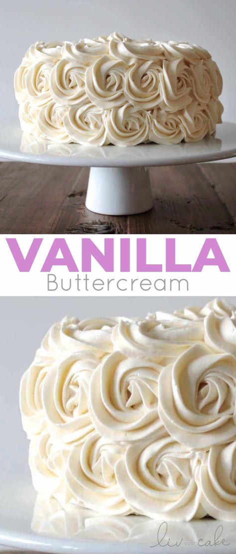 Best Vanilla Buttercream, American Buttercream Recipe, Recipe Cheesecake, American Buttercream, Cake Calories, Fitness Humor, Cheesecake Dessert, Rosette Cake, Cookies Bars