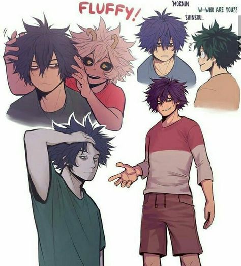 Fluff hair squad yusss Midoriya And Shinsou, Bnha Shinsou Fanart, Shinsou X Mina, Shinsou Hitoshi X Deku, Shinsou Fanart Cute, Mha Shinsou Fanart, Hitoshi Shinsou Fanart, Shinsou Hitoshi Fanart, Shinsou Fanart