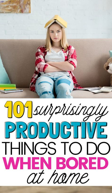 Are you stuck at home and feel completely unoccupied? This list of 101 Productive Things to Do When Bored will give you a sense of accomplishment in no time! #productivity #boredombusters Teenager Activities, Teenage Birthday Party, Teenage Parties, Bored At Home, 100 Things To Do, Frugal Family, Things To Do At Home, Productive Things To Do, Emergency Plan