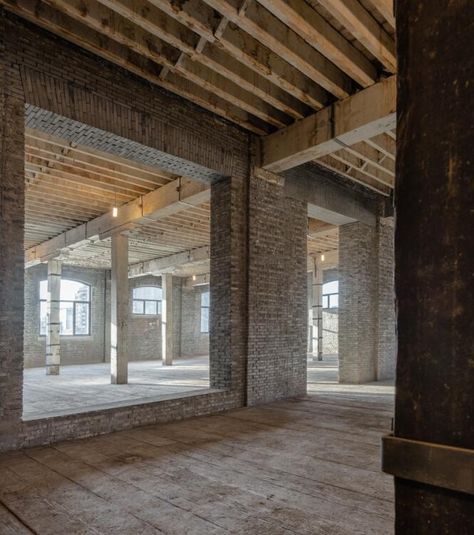 Xintai Warehouse Renovation / Kokaistudios Warehouse Turned Into House, Alternative Architecture, Warehouse Renovation, Urban Industrial Decor, Warehouse Project, Warehouse Living, Warehouse Loft, Warehouse Home, Warehouse Design