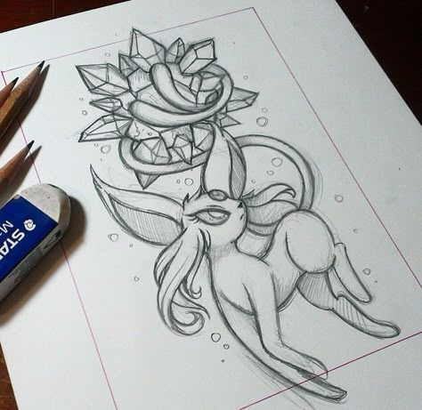 Pokemon Tattoos, Pokemon World, Eevee Evolution, Pokemon Sketch, Art Pokemon, Pokemon Tattoo, Drawing Tattoo, Pokemon Drawings, Mini Drawings