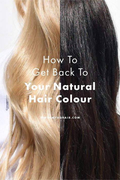 How To Dye Bleached Hair Back To Brown, How To Get My Natural Hair Color Back, Returning To Natural Hair Color, How To Get Hair Back To Natural Color, How To Stop Coloring Your Hair, Go Back To Natural Hair Color, Transition To Natural Hair Color, How To Grow Out Natural Hair Color, How To Go Back To Natural Hair Color