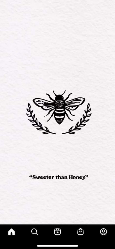 Honey Bee Tattoo, Bee Quotes, Bee Tattoo, The Ear, Honey Bee, Bumble Bee, Tatting, Tattoo Designs, Bee