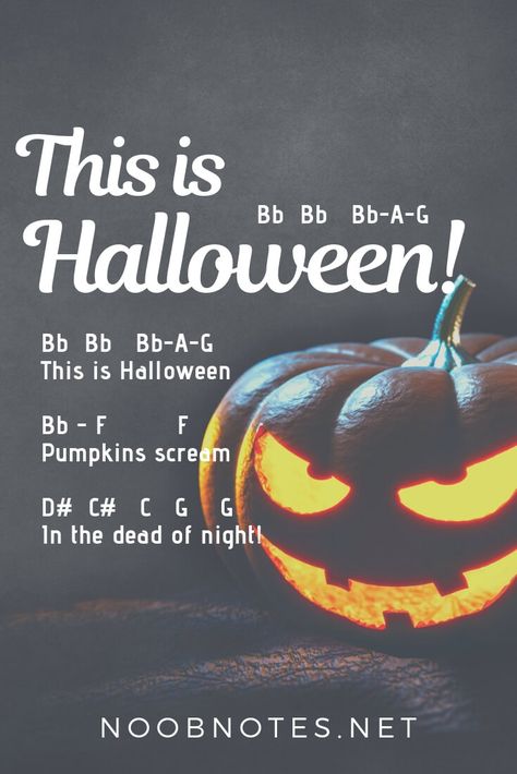 Halloween Notes, Piano Sheet Music Beginners, Piano Music With Letters, Letter Notes, Piano Sheet Music Letters, Piano Music Easy, Beginner Piano Music, Learn Music Theory, Piano Notes Songs